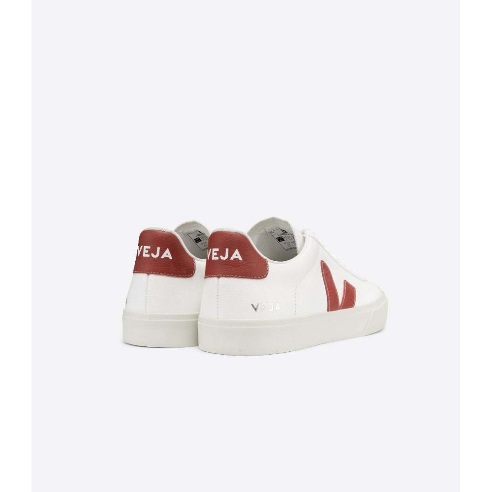 Veja CAMPO CHROMEFREE Low Tops Sneakers Panske White/Red | SK 299MQZ